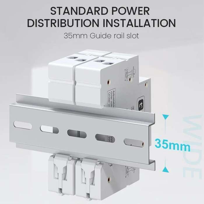 Smart Solar DC Switch | 1 Pole Breaker DIN rail | 1- 63A adjust | 12-80V DC  | WiFi Tuya