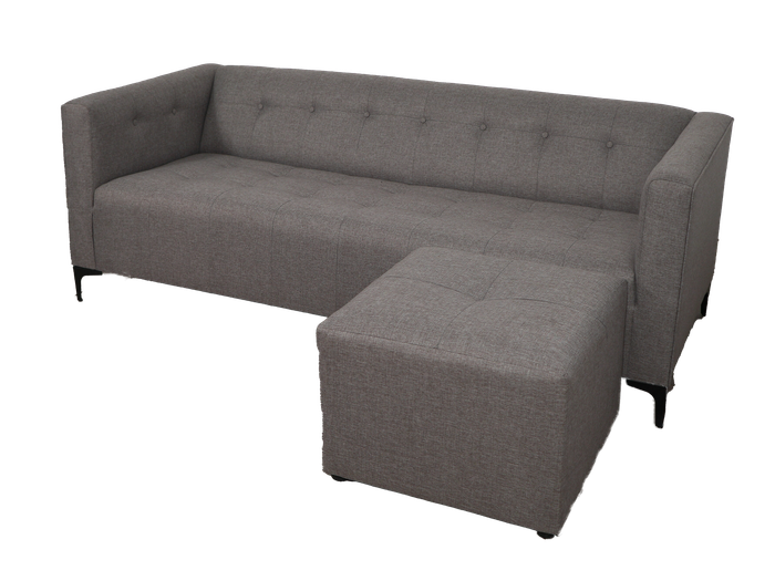 George 3 Seater Sofa - Grey