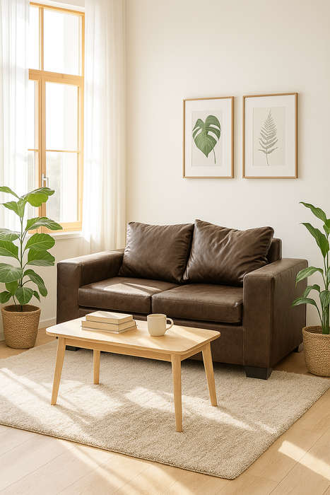 Dimension 2 Seater Couch - Buffalo Brown