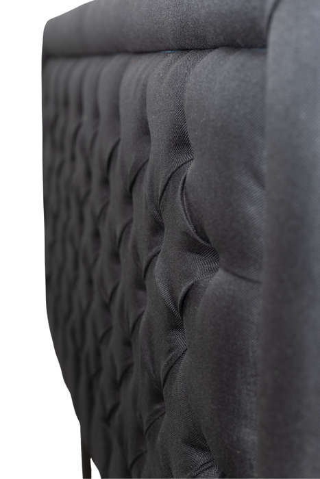 Nadine Headboard - Queen/Double - Black Covered Button