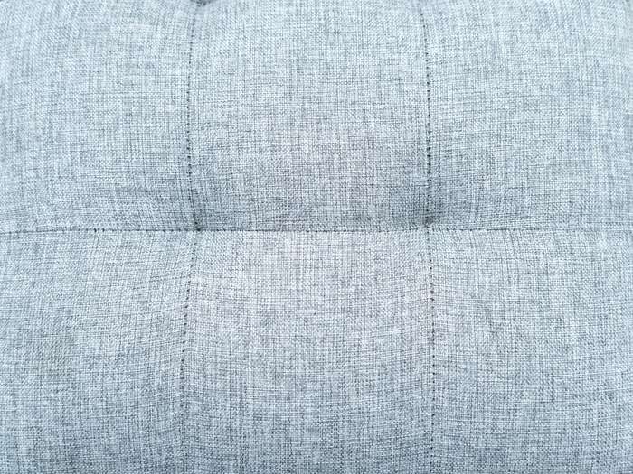 Daniel Studded Ottoman - Non Storage - Grey