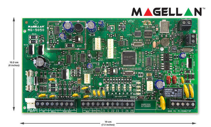 Paradox 32-Zone Magellan 5050 Wireless Control Panel with REM15