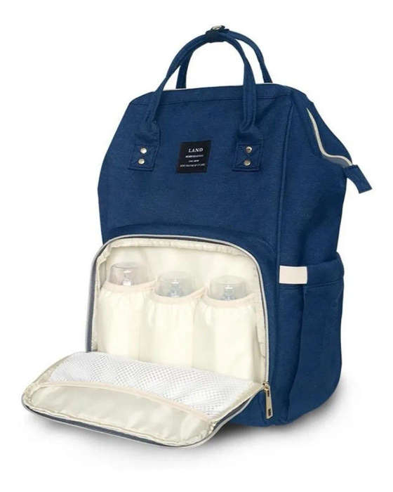 Mochila Maternal Land Importadas - Azul - Envio Gratis - $ 3.750 ...