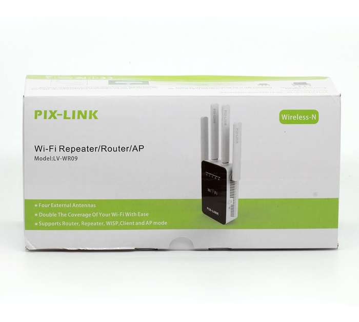 Repetidor Amplificador De Sinal Wifi 4 Antenas Pix Link Lv-wr09 ...