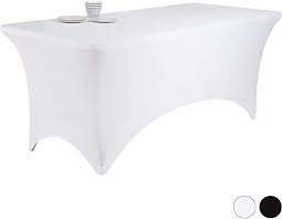 Stretch Trestle Tablecloth - White