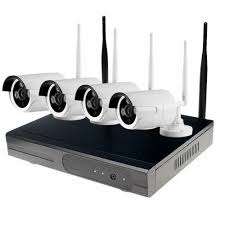HD 4 Channel 720P Wireless CCTV Security Surveillance System NVR KIT