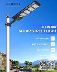 1000W Solar LED Street Light with Sensor and Remote