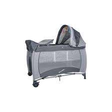 Baby Centre Travel Cot With Folding Mattress - Grey