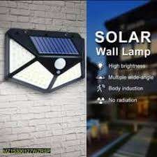100 LED Solar Motion Wall Light - 9 Pack
