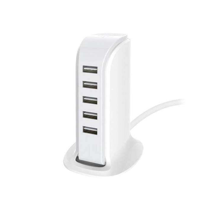 5 Port USB Adapter 20W 4A Travel Wall Rapid Charger Station Hub