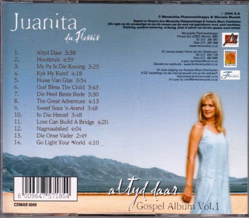 Juanita Du Plessis  Altyd Daar (Music CD)