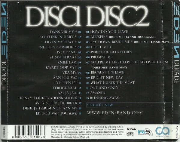 Eden  Dekade (Music CD)