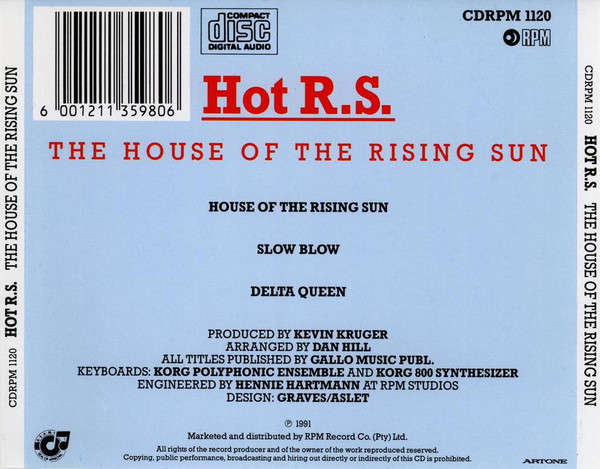 Hot R.S.  The House Of The Rising Sun (Music CD)