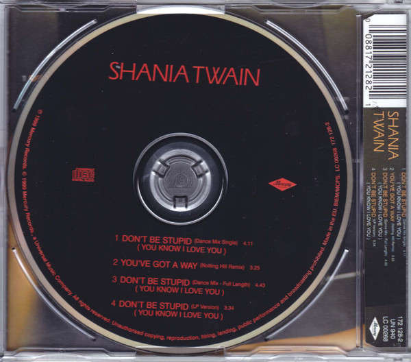 Shania Twain  Don't Be Stupid (You Know I Love You) (Music CD)