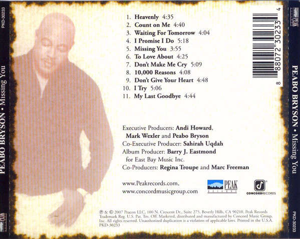 Peabo Bryson - Missing You (CD)