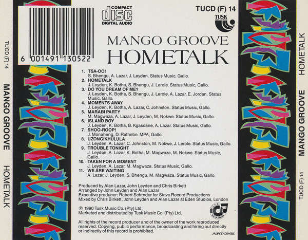 Mango Groove  Hometalk (Music CD)