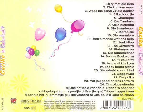 Carike Keuzenkamp  Carike In Kinderland 4 (Music CD)