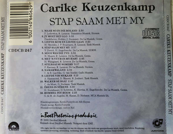 Carike Keuzenkamp  Stap Saam Met My (Music CD)
