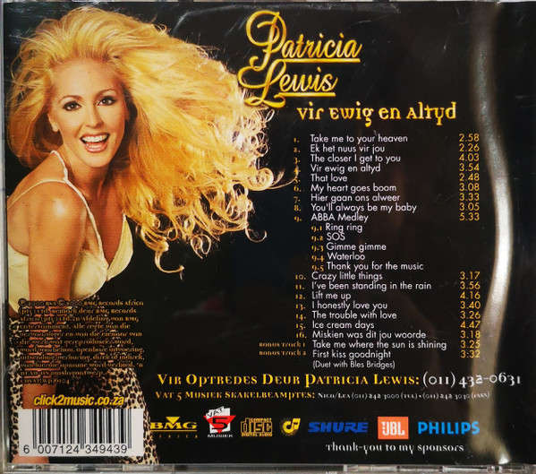 Patricia Lewis  Vir Ewig En Altyd (Music CD)