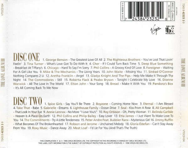 Various - The Love Album III (2xCD, Comp)
