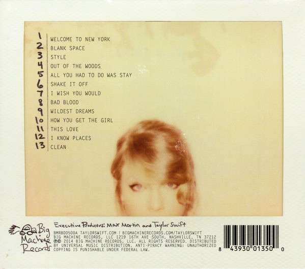 Taylor Swift  1989 (Music CD)