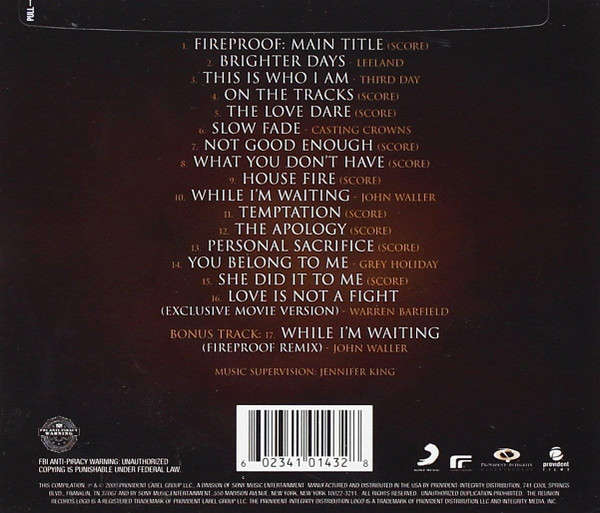 Fireproof - Official Soundtrack (Music CD)