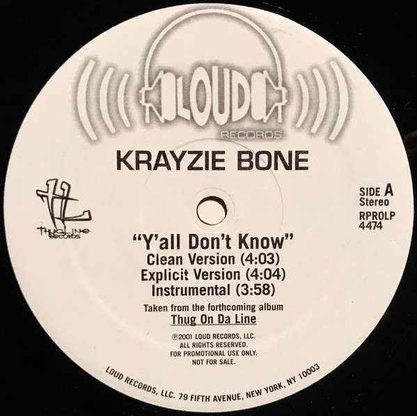 Krayzie Bone - Y'all Don't Know (12" Vinyl LP)