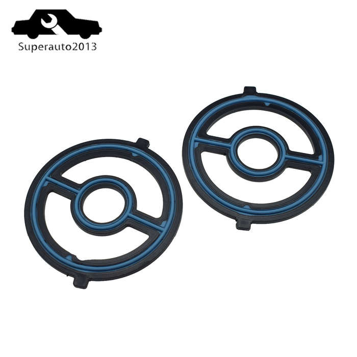 2PCS Engine Oil Cooler Gasket Seal For Mazda MX-5 Miata CX-7 6 Tribute 3 5 New