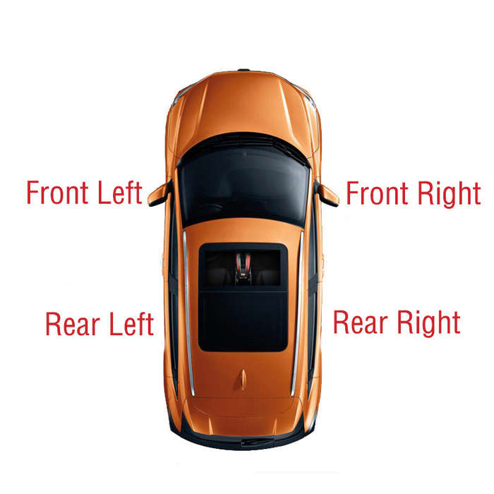 Left / Right Side Mirror Triangle Bottom Cover For Toyota Highlander 2020-2023