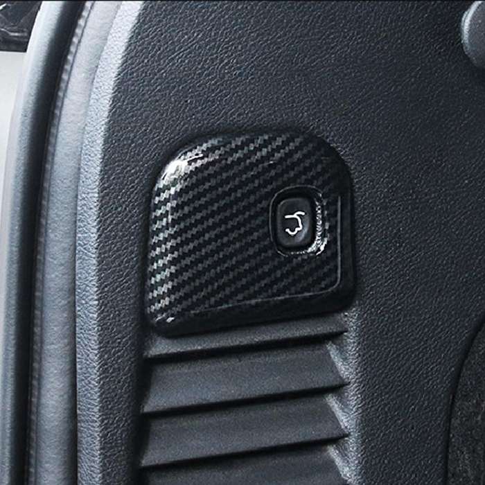 Fit For Jeep Grand Cherokee Carbon Fiber Style Rear Trunk Switch Cover Trim