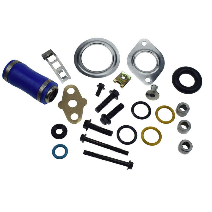 For 2003-10 Ford Powerstroke Diesel 6.0L Intake Manifold Gasket Set & Blue Hose