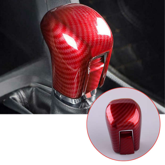 Fit For Honda Civic 10th Carbon Fiber Style Red Gear Lever Shift Knob Cover