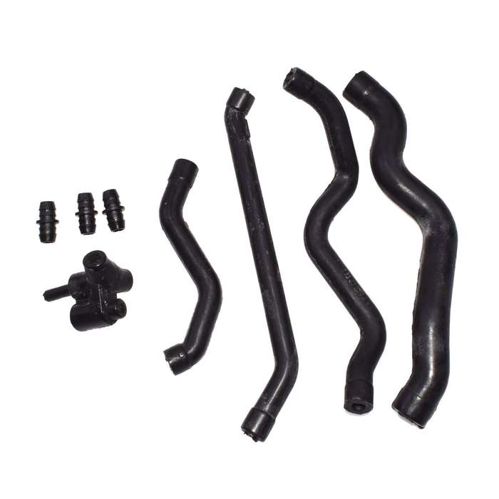 CRANKCASE VENTILATION VALVE COVER BREATHER HOSE KIT W/ CONNECTOR FOR Mercedes