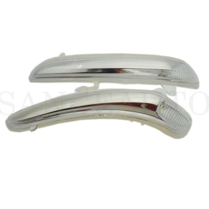 2PCS Clear Rear View Mirror Lamp Turn Signal Light Lens For Peugeot 208 12-17