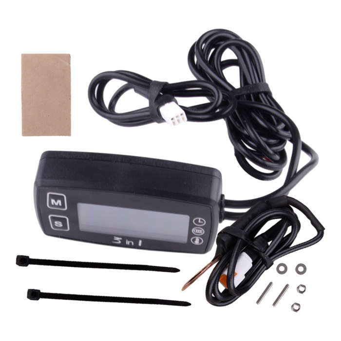 Car LCD Digital Clock Thermometer Temperature Voltage Meter Battery Monitor A4