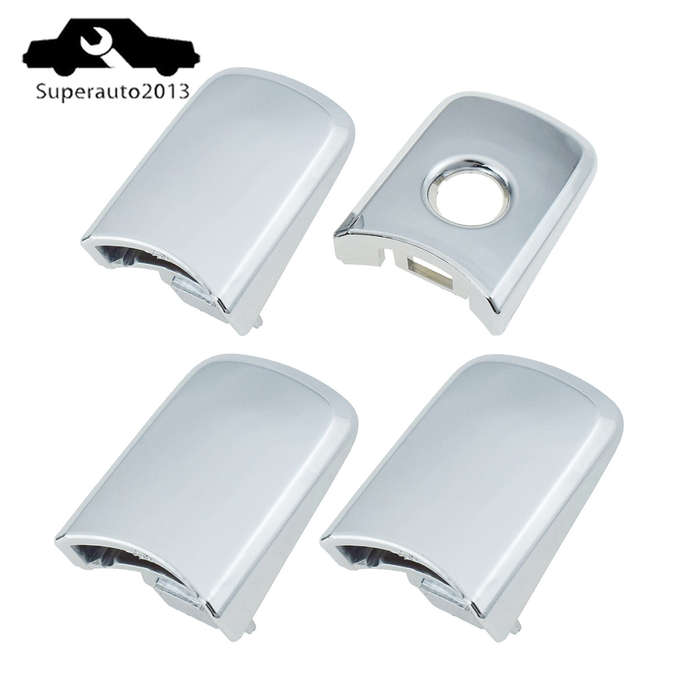 Outside Front Rear LH RH Door Handle Cover Cap Chrome For NISSAN 2008-13 X-Trail
