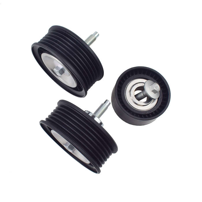 Lower Upper Belt Idler Pulley Set 3PCS LR028879 for Range Rover Evoque LR028878
