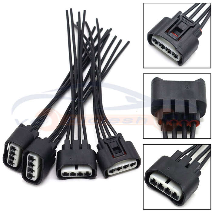 4x Ignition Coils Connector Plug Harness For Lexus RX350 For Toyota Camry Sienna