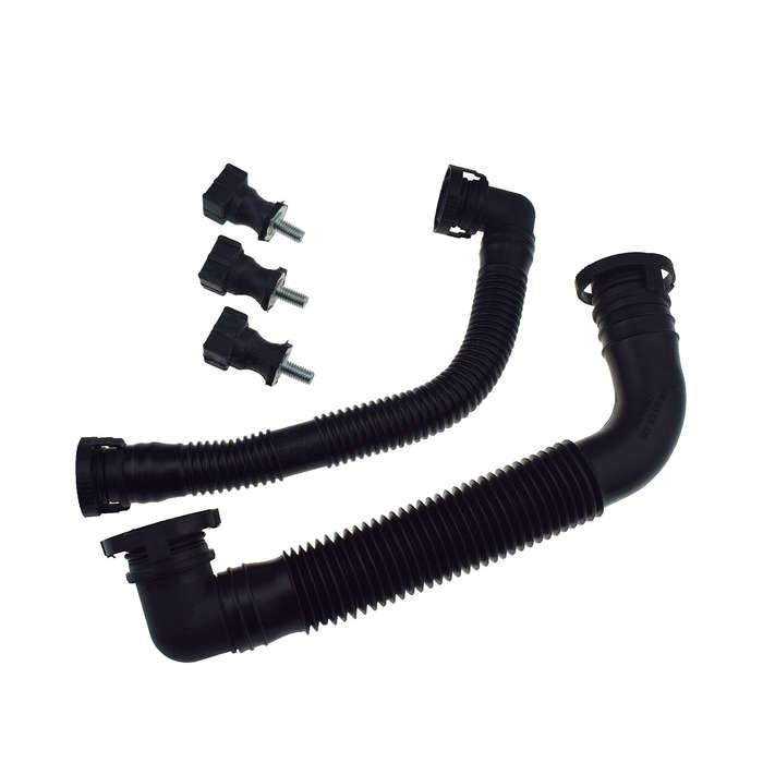 Secondary Air Pump Breather Hose & 3 Brackets For Audi A4 A6 VW Passat B6 Golf 5