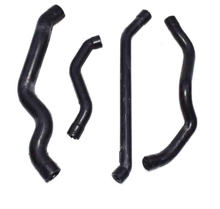 Engine Crankcase Breather Hose Set 4PCS for Mercedes Benz W202 W203 W211 W210