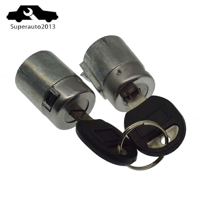 For Silverado Ignition Key Switch Lock & 2 Door Lock Cylinder & 2 Keys Set