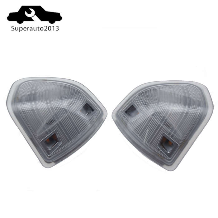 2X Left & Right Tow Mirror Turn Signal Lights Clear For Dodge Ram 1500 2500 3500