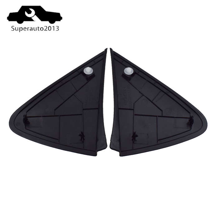 2PCS Left Right Mirror Triangle Corner Fender Cover Trim For 07-11 Toyota Yaris
