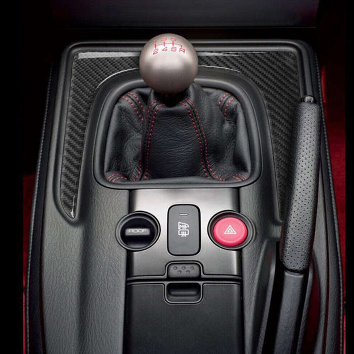 Carbon Fiber Gear Shift Panel Cover Trim Fit for Honda S2000 2004-2009