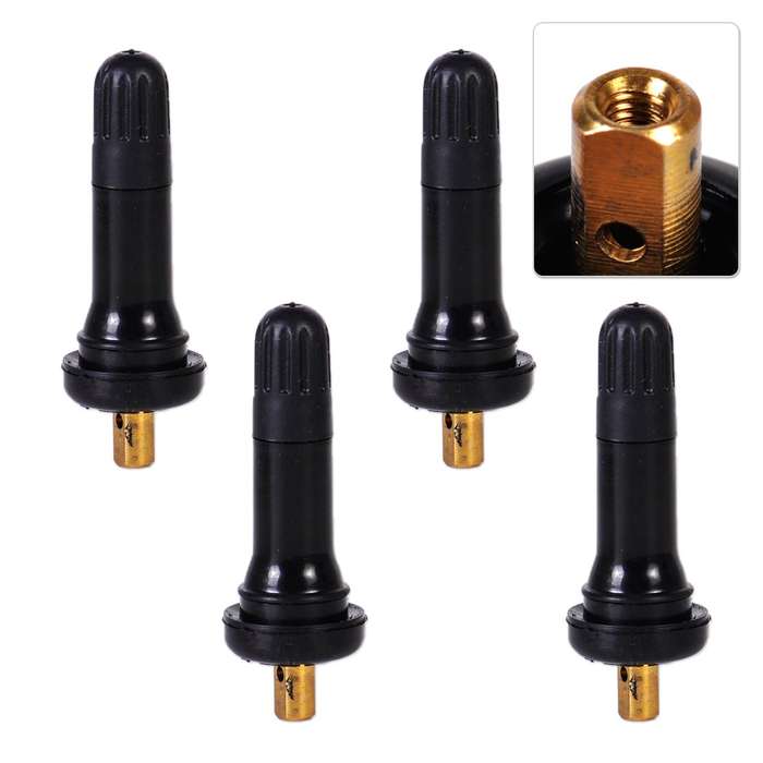 New Sensor TPMS Snap In Tire Valve Stems Fit for Buick Cadillac GMC Chevy 4x