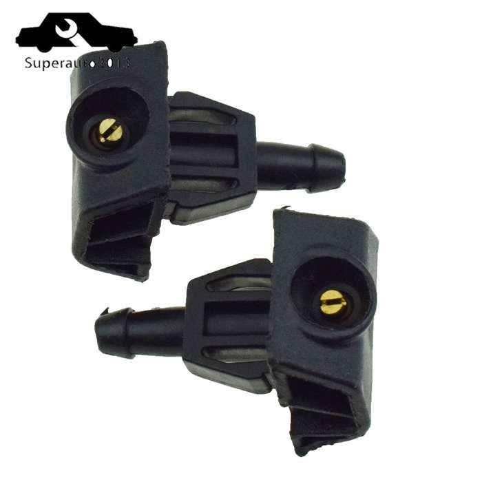 2PCS Front Windshield Spray Nozzle Fan-Shaped Wiper Nozzle For NISSAN Patrol Y62