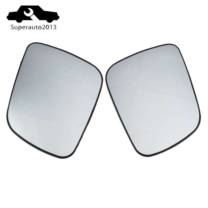 Pair Left & Right Side Door Mirror Glass Heated For Mitsubishi Lancer 2008-2014