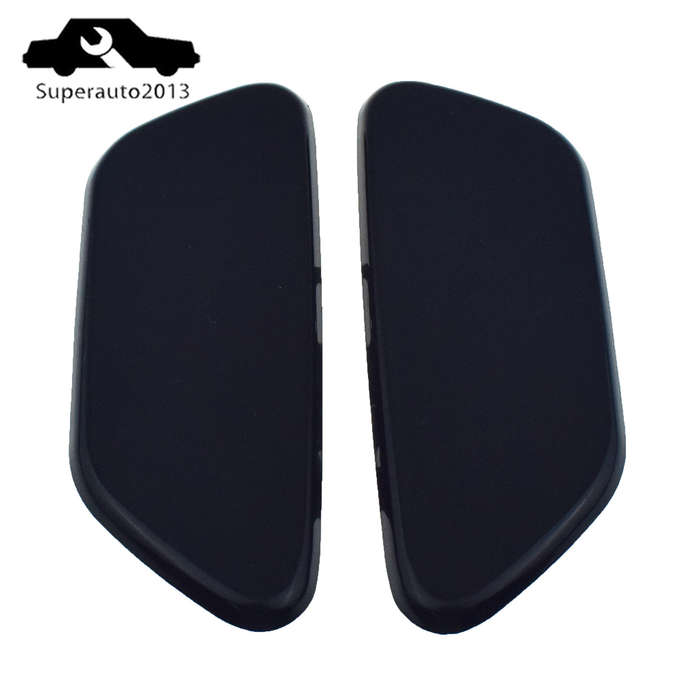 Pair L R Front Bumper Headlight Washer Nozzle Cap For 2014-2018 Subaru Forester