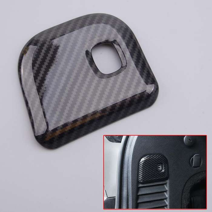 Fit For Jeep Grand Cherokee Carbon Fiber Style Rear Trunk Switch Cover Trim