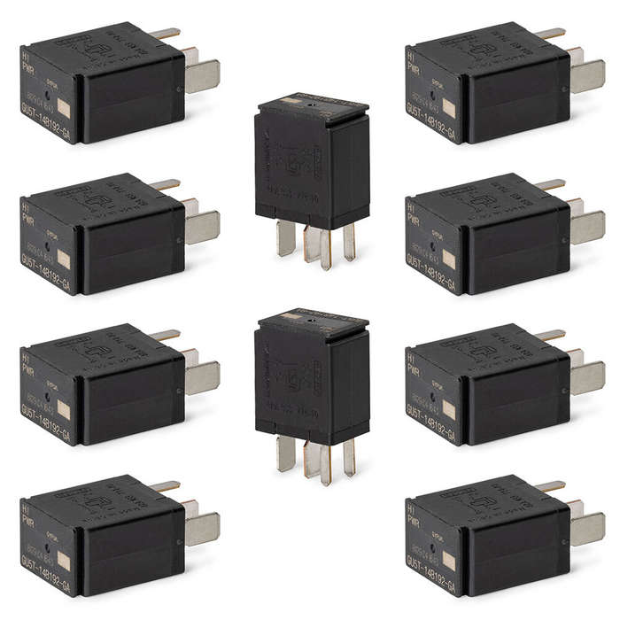 10X 4-PIN Relay Black Multi-Purpose Relay 8T2T-14B192-AA for Fusion F150 F-250
